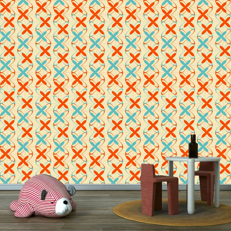 

Обои в стиле ретро для гостиной, кровати для девочек, контактные обои, домашний декор, лист, цветы, фото, стены, ремонт, фреска