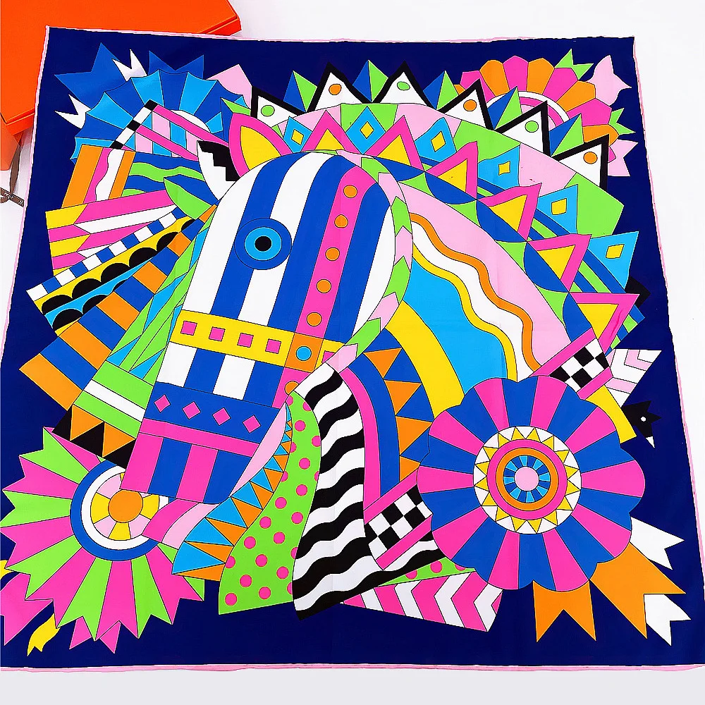 

Handmade Head Design Large Scarf Shawl Women's Fashion Decorative Wrap Stylish Trendy Roll Spring Autumn