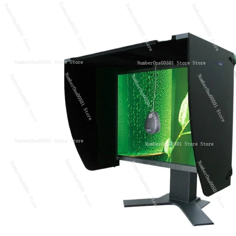 

27 Inch Monitor Light Hood - Anti Glare Screen Shield for Desktop Computer Display with Sunlight Blocking and Eye Protection