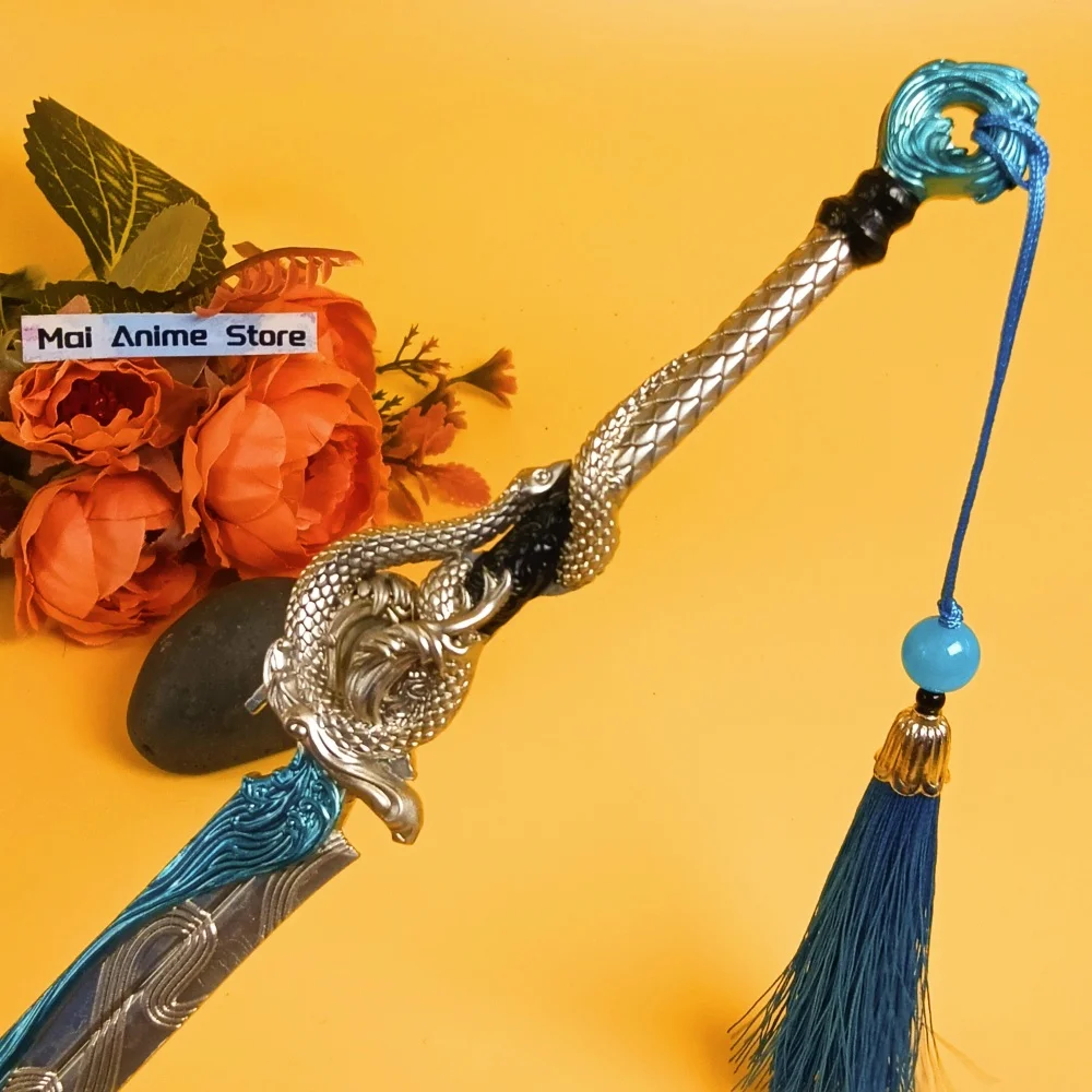 11.2 polegada de metal naraka bladepoint katana ainme tamanho real japonês katana damasco espada original samurai sabre afiado brinquedo presente