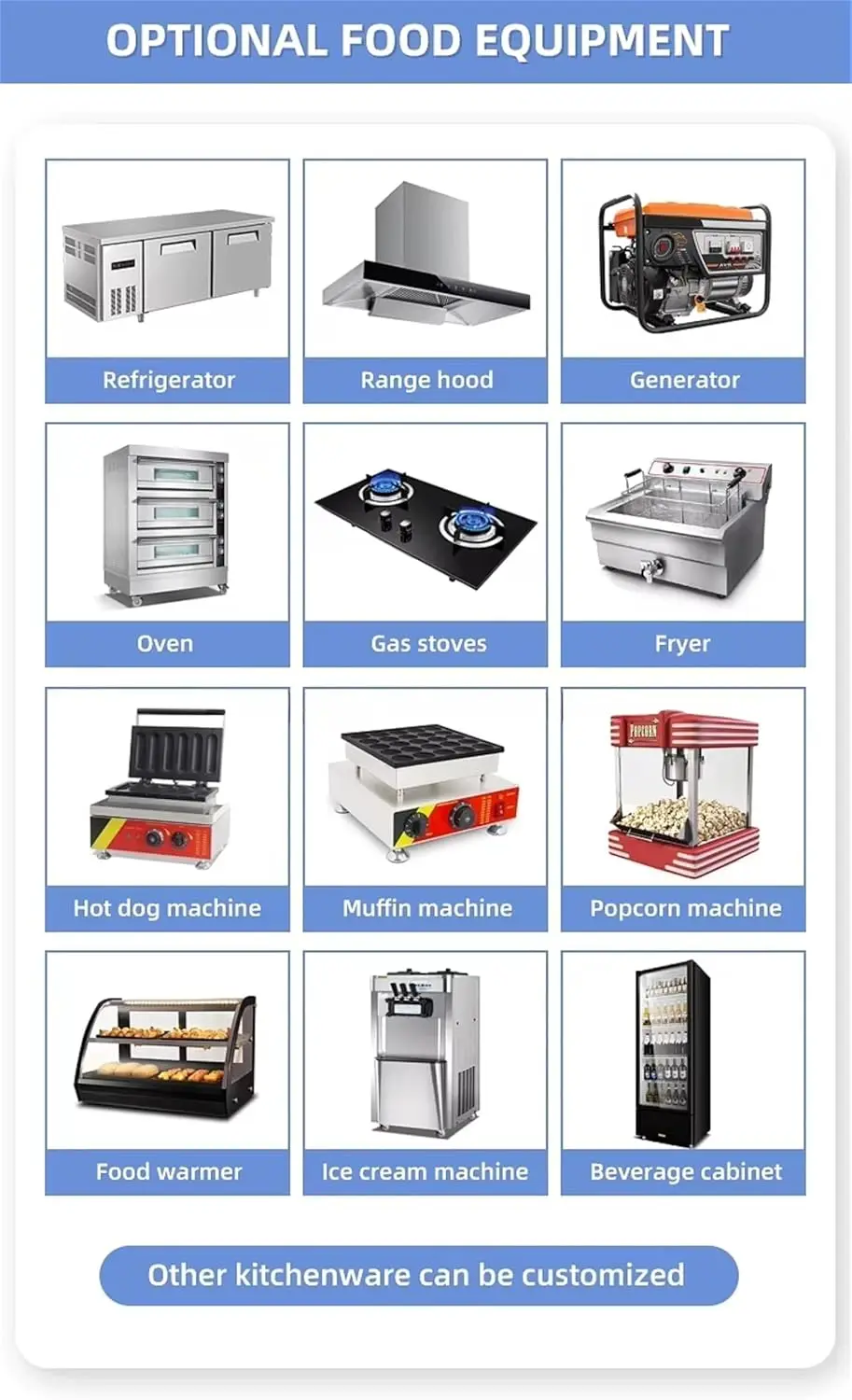 Mobile Food Trailer | Street Food Vending Truck with Custom Kitchen | Ideal for Coffee, Ice Cream, Fast Food & Beverages