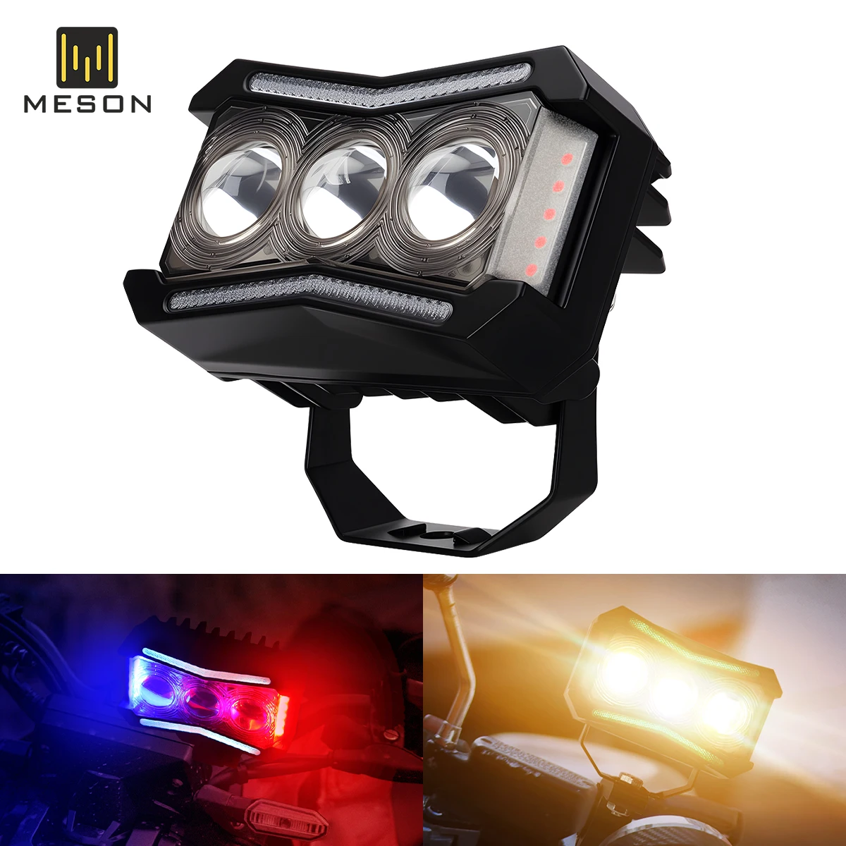 

1/2PCS Motorcycle LED Spotlight 30W RGB Color Headlight 12V-18V Day Running Light Fog Lamp for Motorcycle Auxiliary Accessories