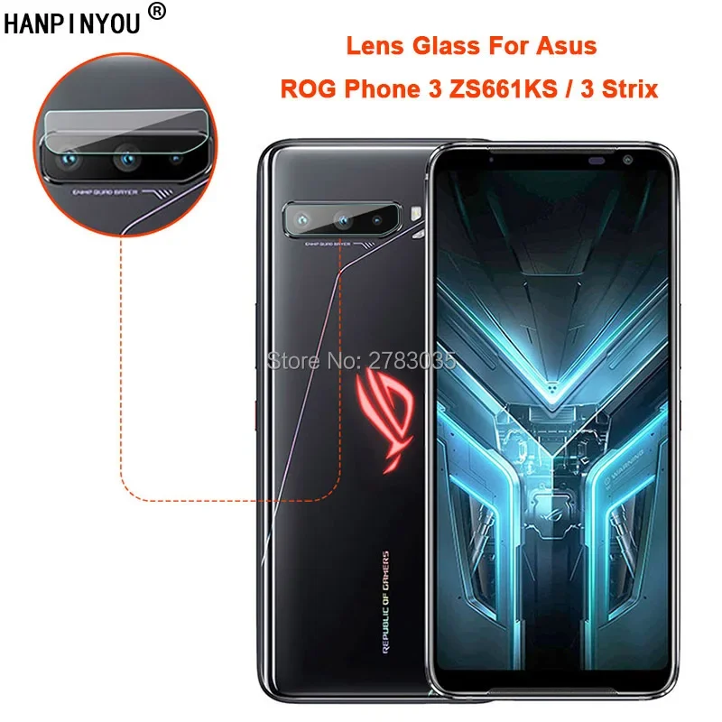 For Asus ROG Phone 5 5s Pro 3 II ZS661KS ZS660KL ZS600KL ZS673KS Slim Back Camera Protector Rear Lens Cover Tempered Glass Film