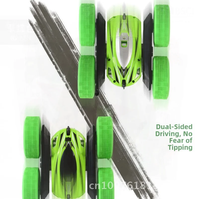 

2,4 ГГц, 4WD, двухсторонний автомобиль с дистанционным управлением, 360° ° Вращающийся грузовик с фарой, зеленый/ярко-синий для мальчиков, беспроводная радиоуправляемая игрушка