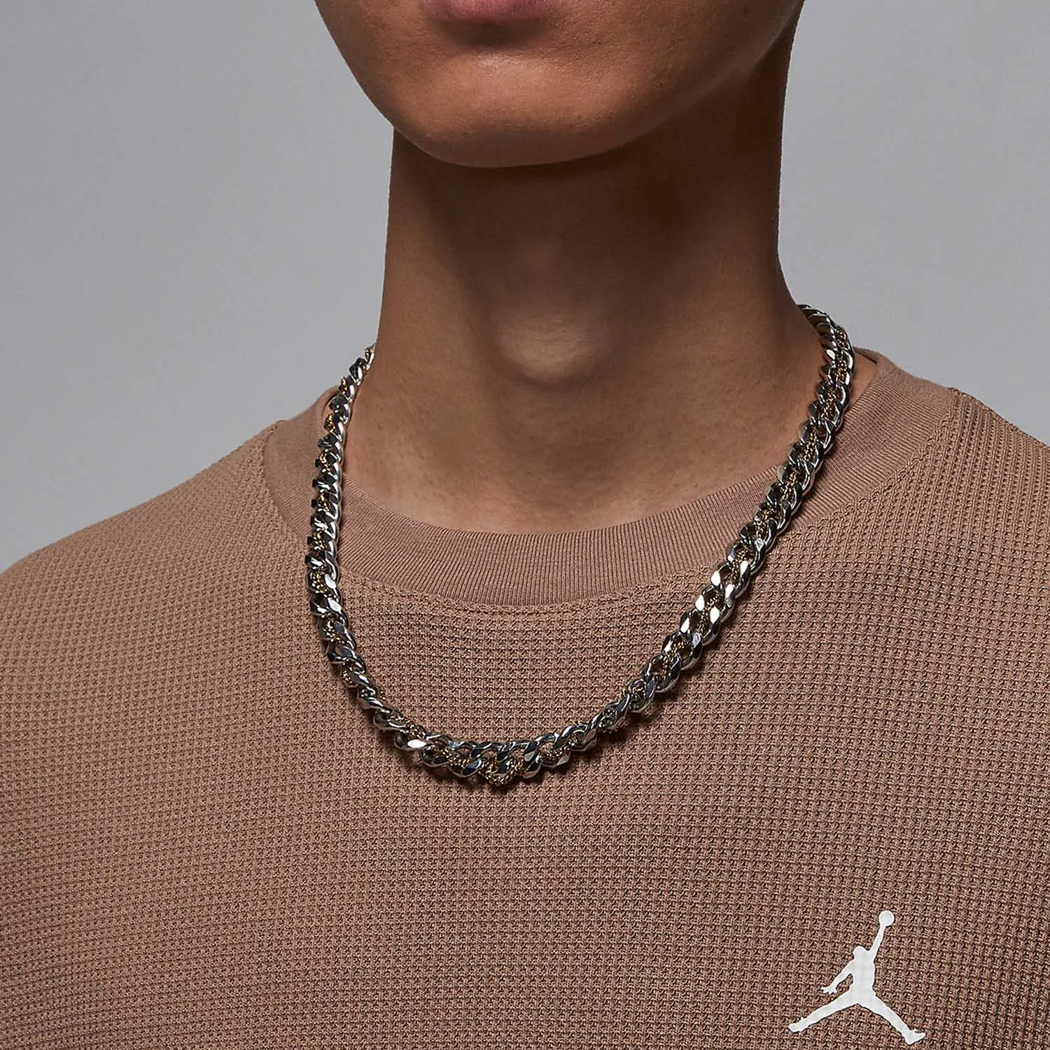 تي شيرت Nike الأصلي JORDAN للرجال ذو طباعة شبكية خارجية FV7457-223