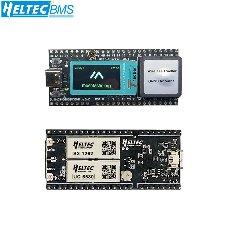 Imagem -02 - Rastreador sem Fio Arduino Lorabluetooth Gnsd Tipo-c Display Oled Esp32-s3fn8 Sx1262 Uc6580 Lora Lora Gps Acessório Pcs