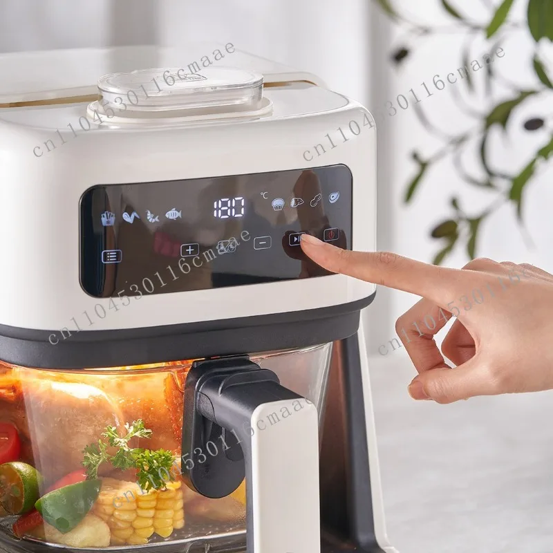 Spray Type Visual Air Fryer Intelligent Electric Oven Integrated Humidification Oil-free Cooking Basket