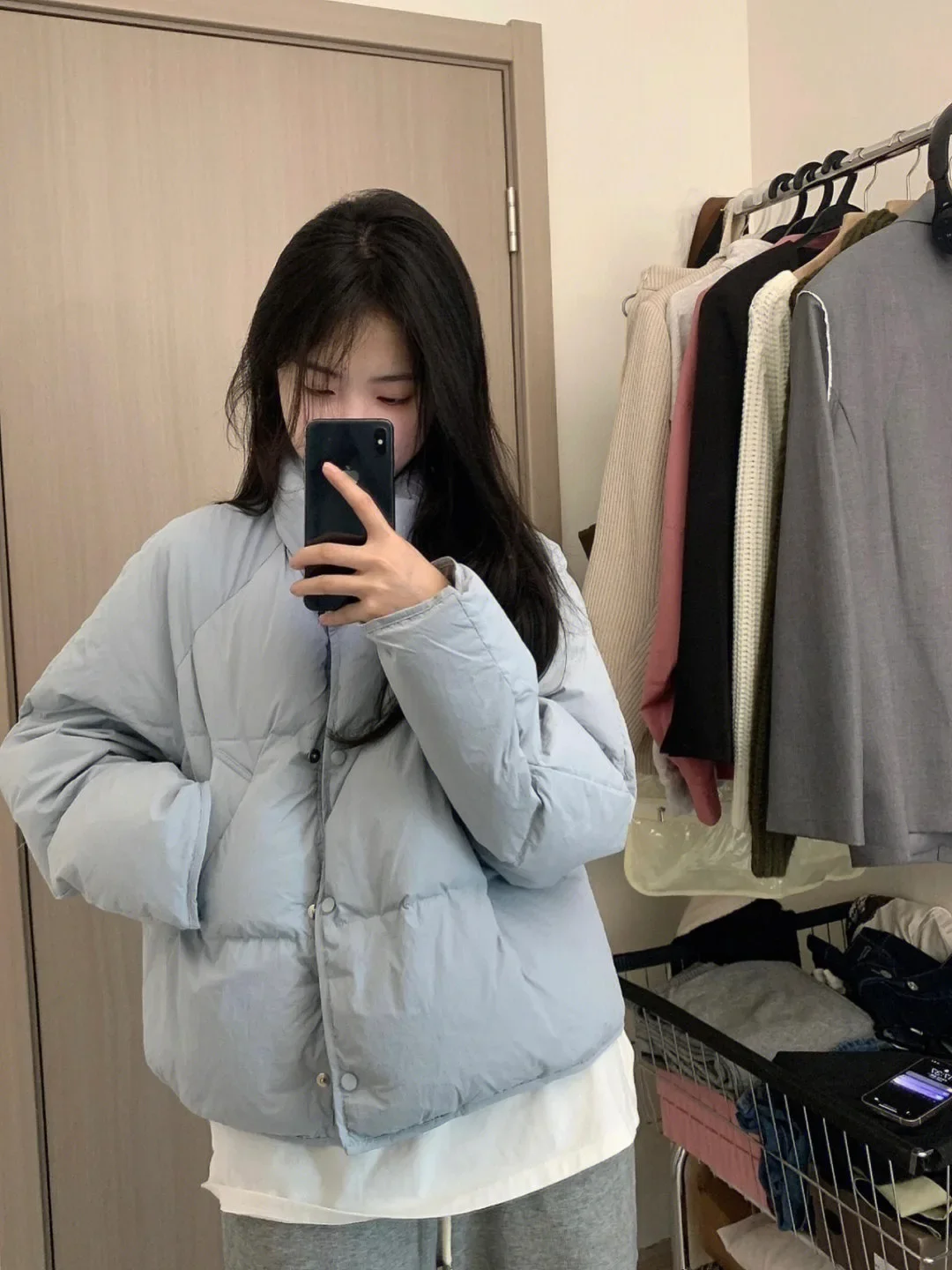 Women's Style Warm Cotton Coat Bread Design Korean Version Winter Outerwear Polyester Fabric Fashionable Short Puffer Jacket