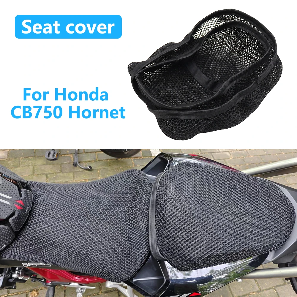 For Honda CB 750 CB750 Hornet Motorcycle Seat Cover 3D Mesh Fabric Seat Non-Slip Breathable Heat Insulation Protect Cushion
