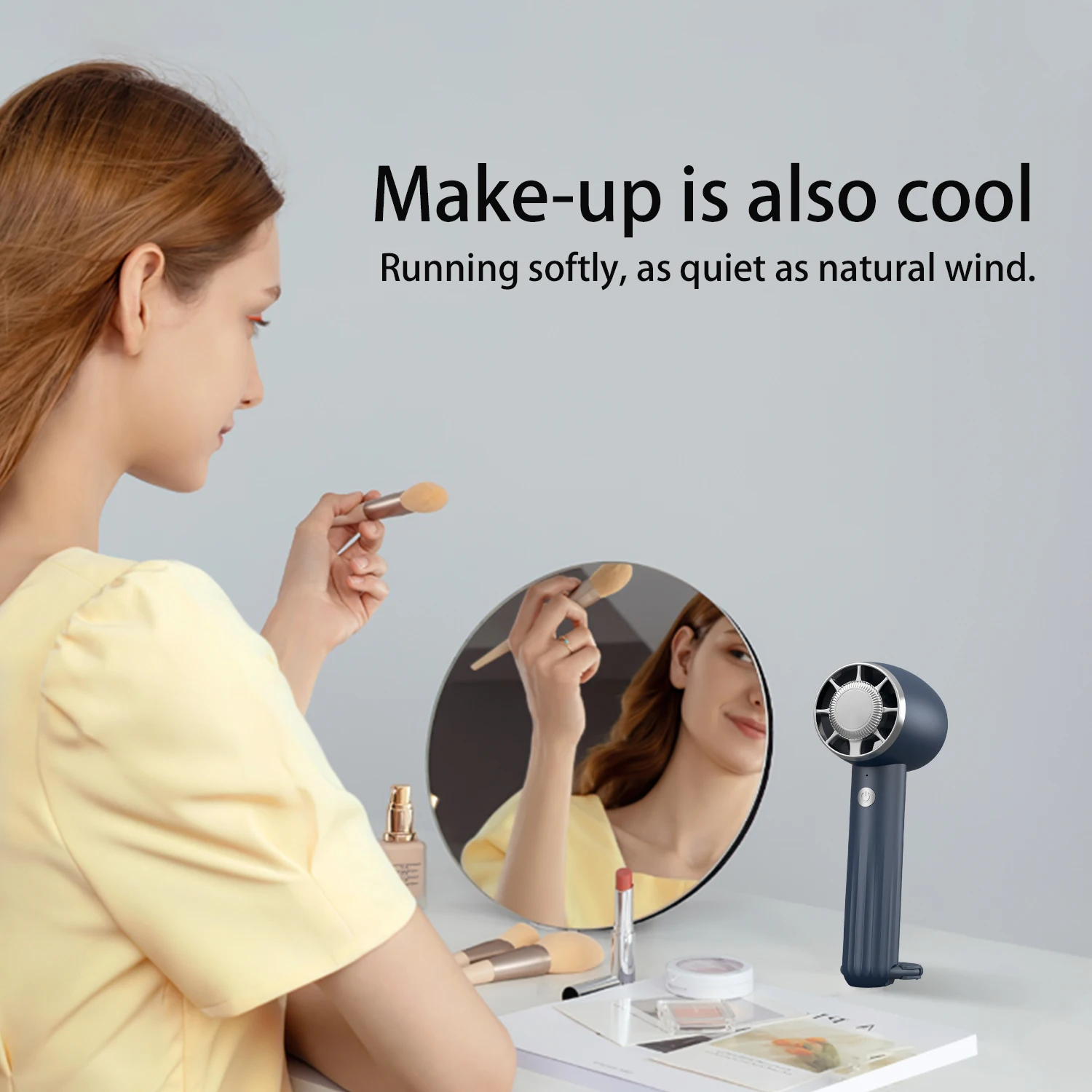 2025 جديد مروحة شحن محمولة الكرتون لطيف طالب صغير شحن مروحة صغيرة محمولة مروحة USB صغيرة جيب صغير #4