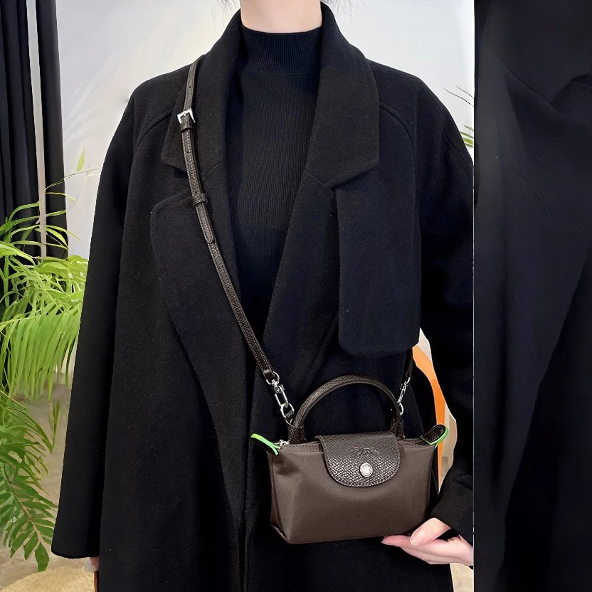 Tracolla per borsa in pelle per mini borsa Longchamp Mocha Accessori per borsa per modifica borsa con tracolla di ricambio durevole