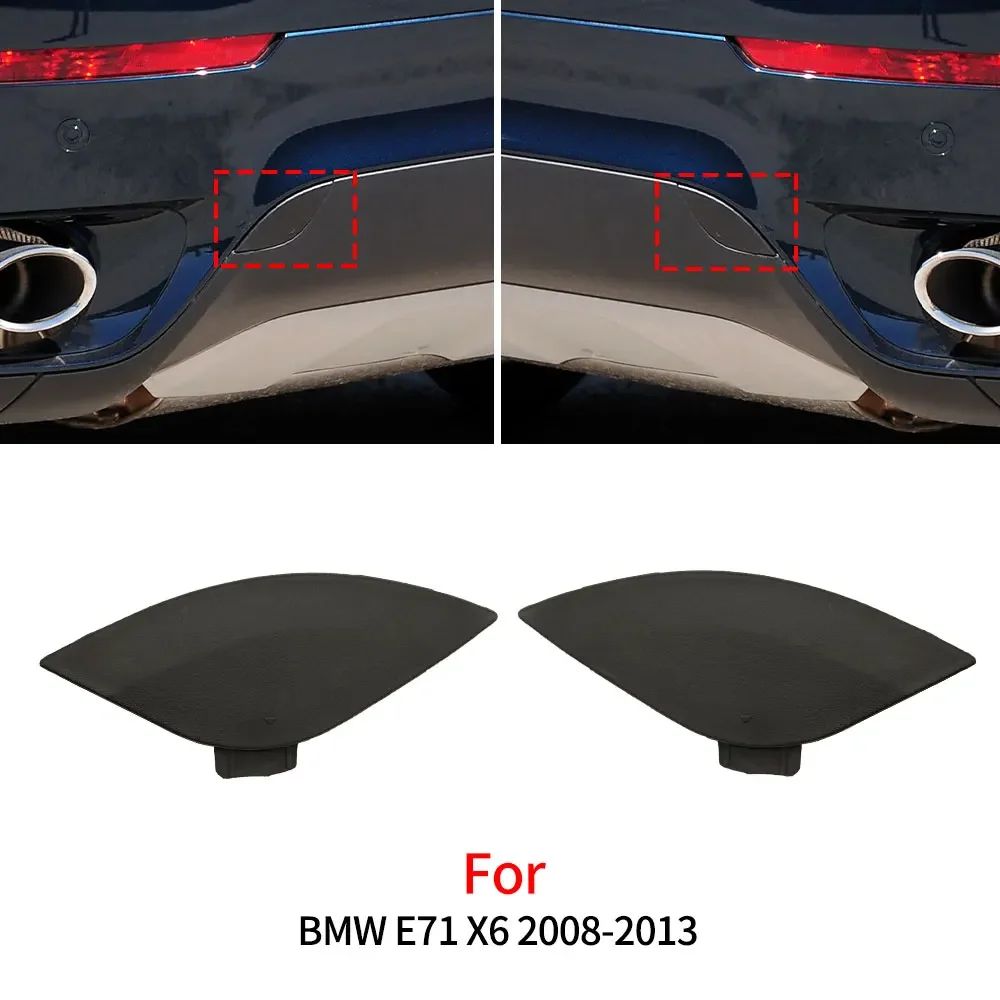 

For BMW E71 Car Rear Bumper Tow Hook Cover Cap Accessory Replacement Black For BMW X6 2008-2013 51127176251 51127176252