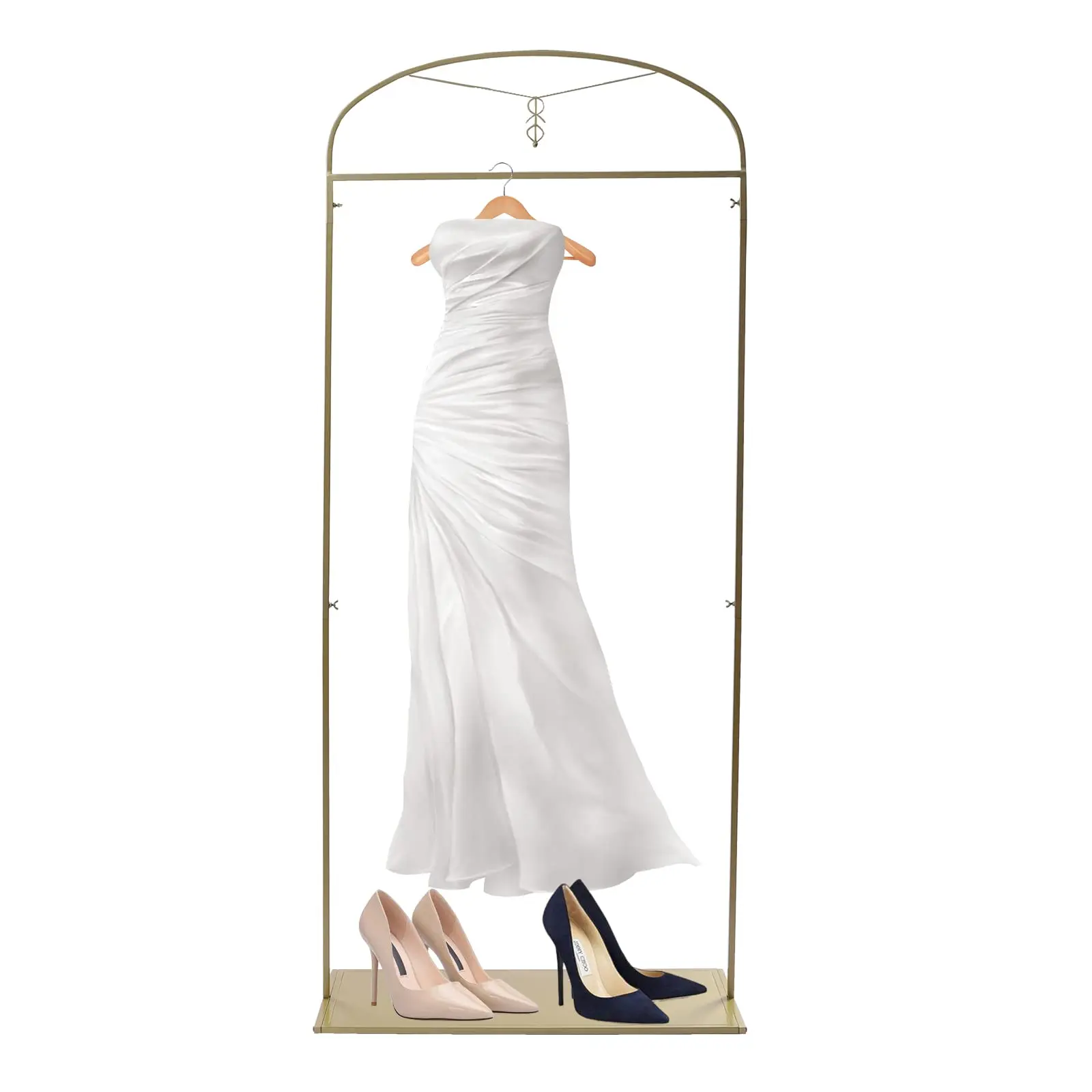 

Tfcfl Wedding Dress Rack, Wedding Dress Display Stand, Modern Simple Clothing Store Metal Display Rack, Freestanding Garment Rac