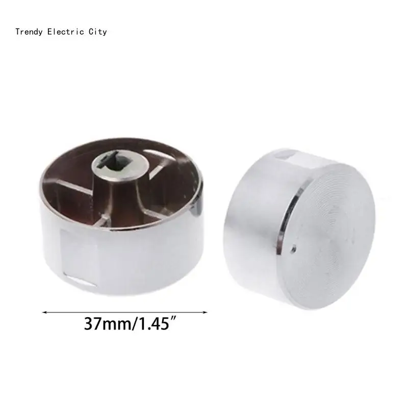 R9CD 6 Pack Universal Cooktop Knob Metal Control مقابض فرن متينة سهلة الاستخدام مقبض موقد عالمي للموقد