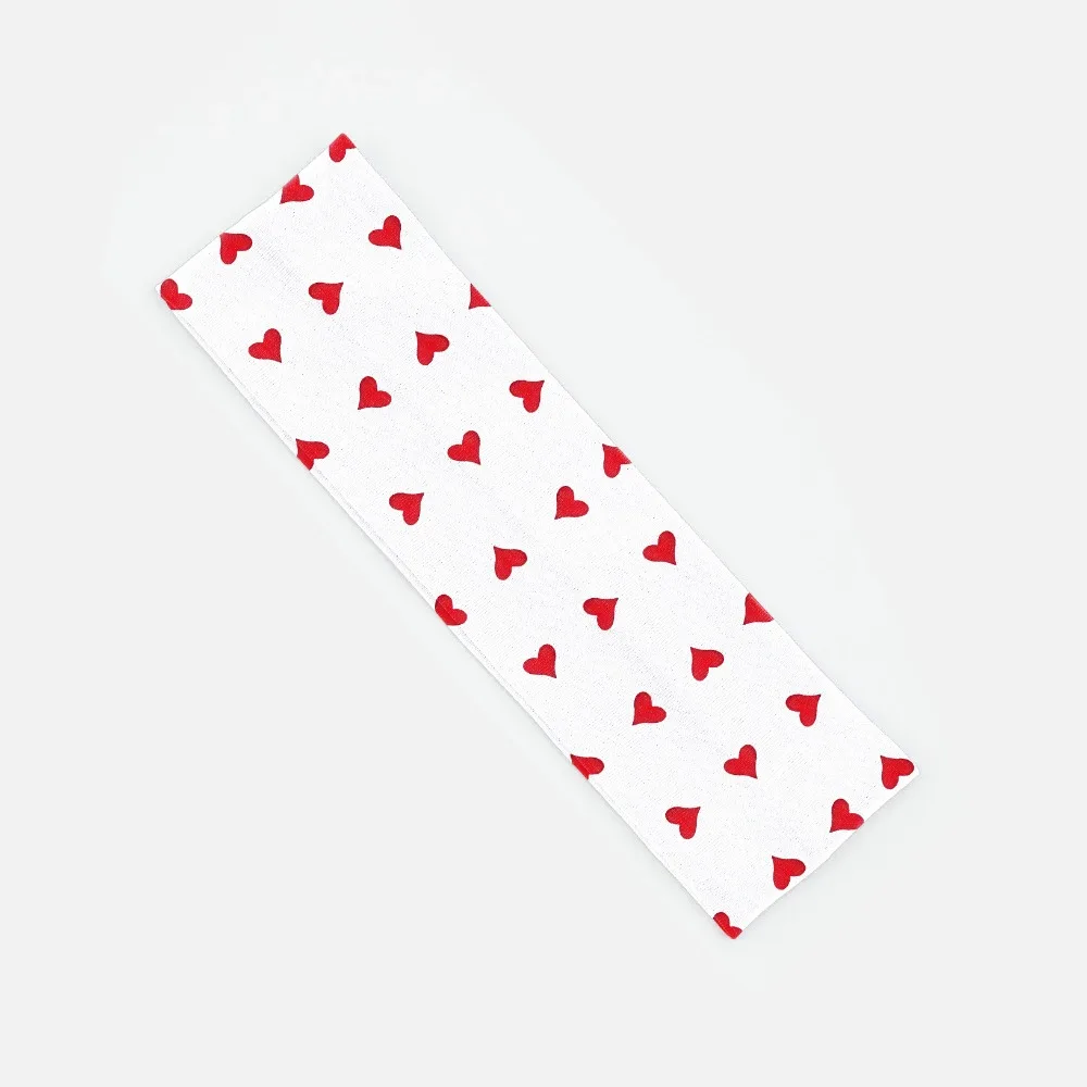 

New Stripe Heart Flowers Floral Women's Headbands Cotton Elastic Hairbands Non Slip Sports Hair Bands Women