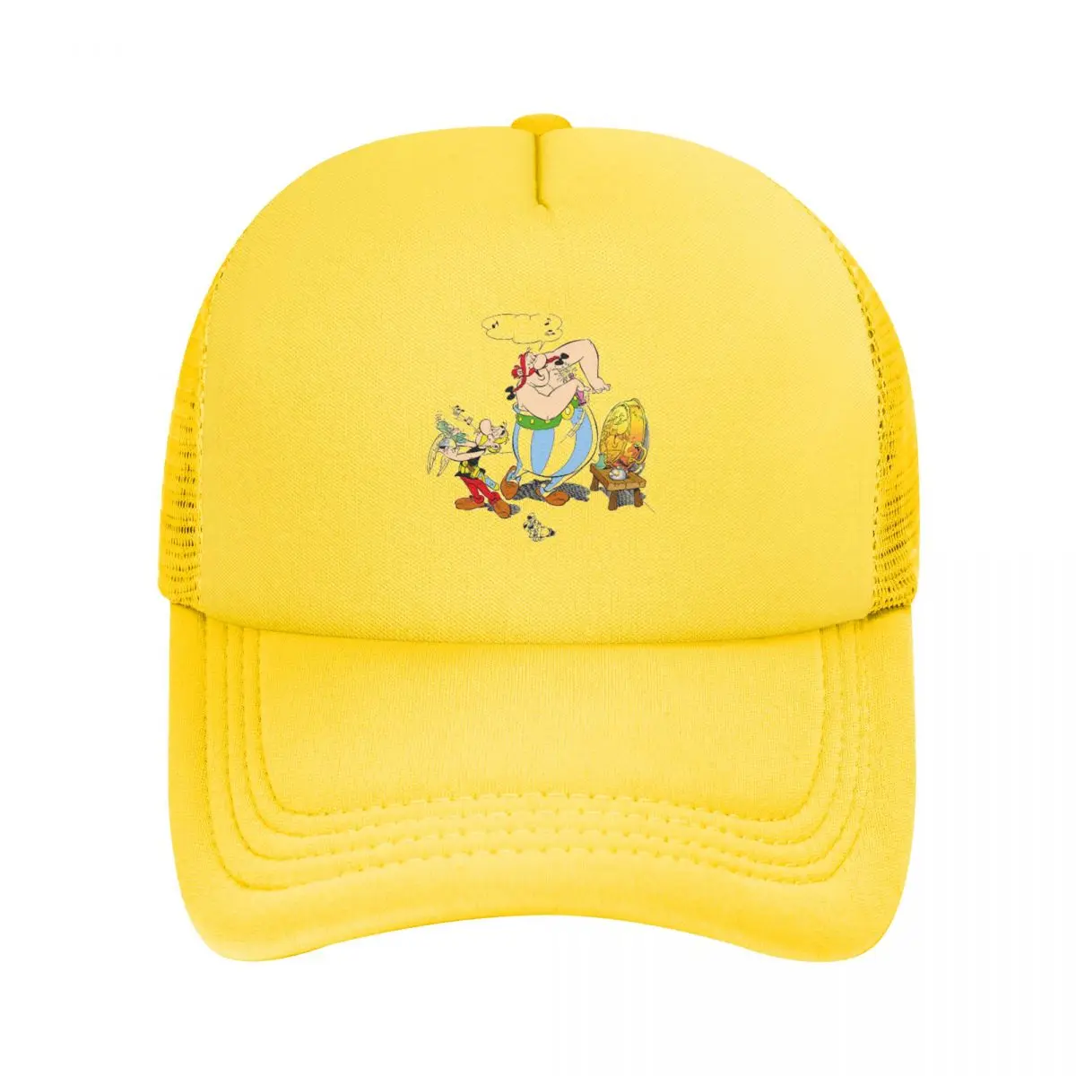 Asterix And Obelix Dogmatix Mesh Baseball Caps Snapback Fashion Baseball Hats Breathable Casual Casquette Outdoor Unisex