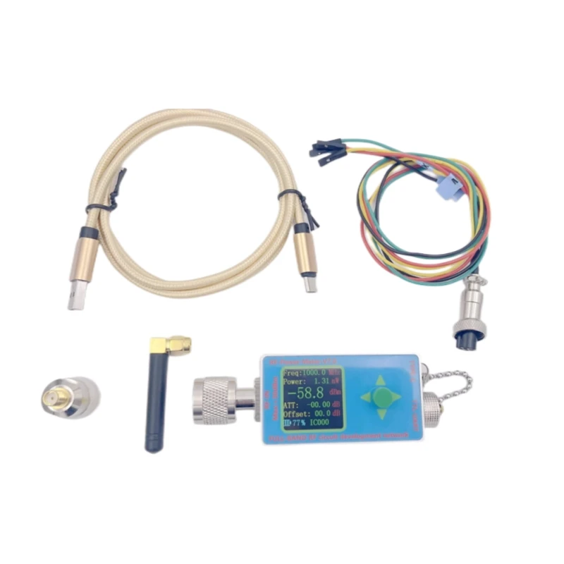 Imagem -03 - Medidor de Energia rf Lcd com Banda Completa Comunicação Serial de Rede Alto Desempenho Novo 10ghz N-tipo-c Usb Tipo-c v7