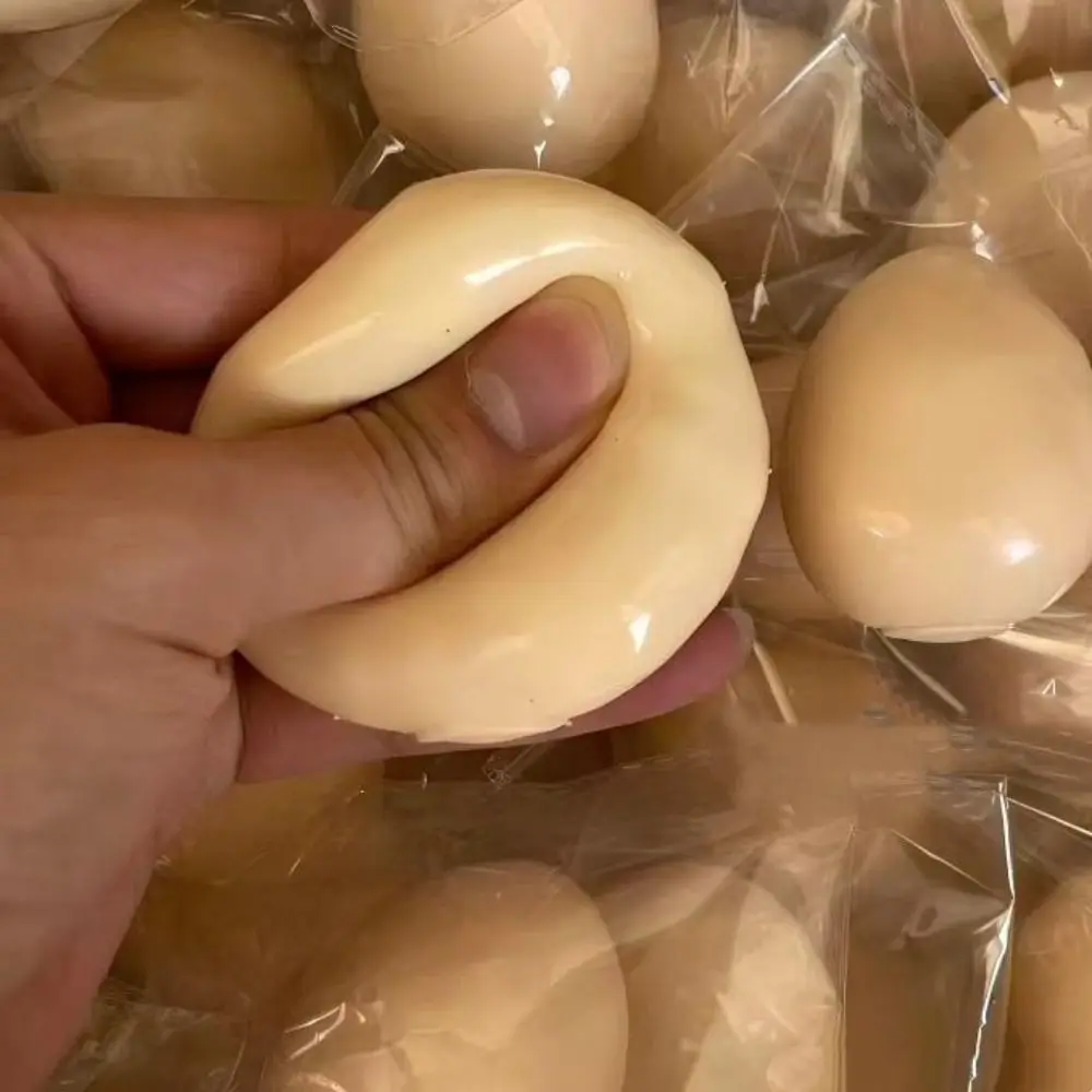 Creative Block Filled Egg Squishy Hand Relax Shapable Handmade Squishy Ball Handmade Pinch Crunchy Squishy Children Gifts