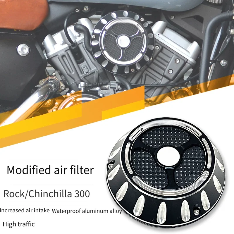 For Benda Chinchilla 300 Rock 300 High Flow Air Filter Aluminum Waterproof Accesorios Moto
