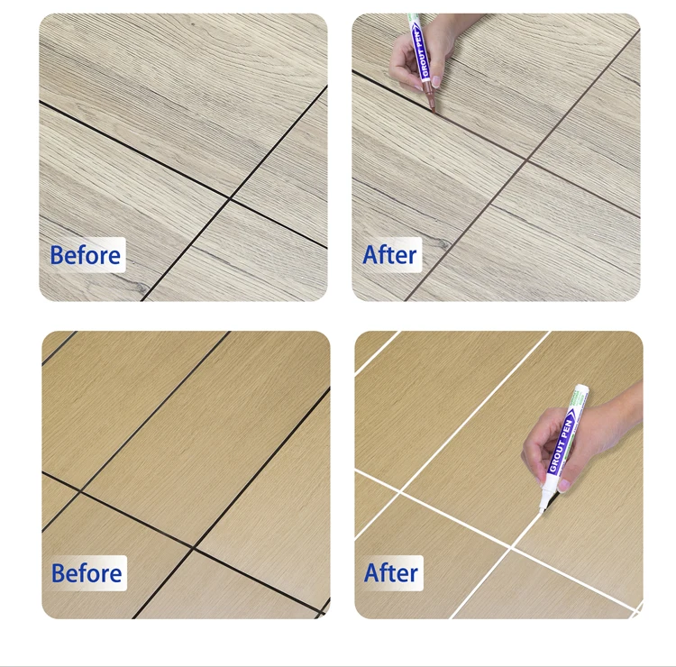 Weißer Fugenstift in 8 Farben, Wasserfester Wandfugen-Restaurierungsstift für Badezimmerwand und Boden, Dekontaminations- und Nahtreparaturstifte – Detail 10