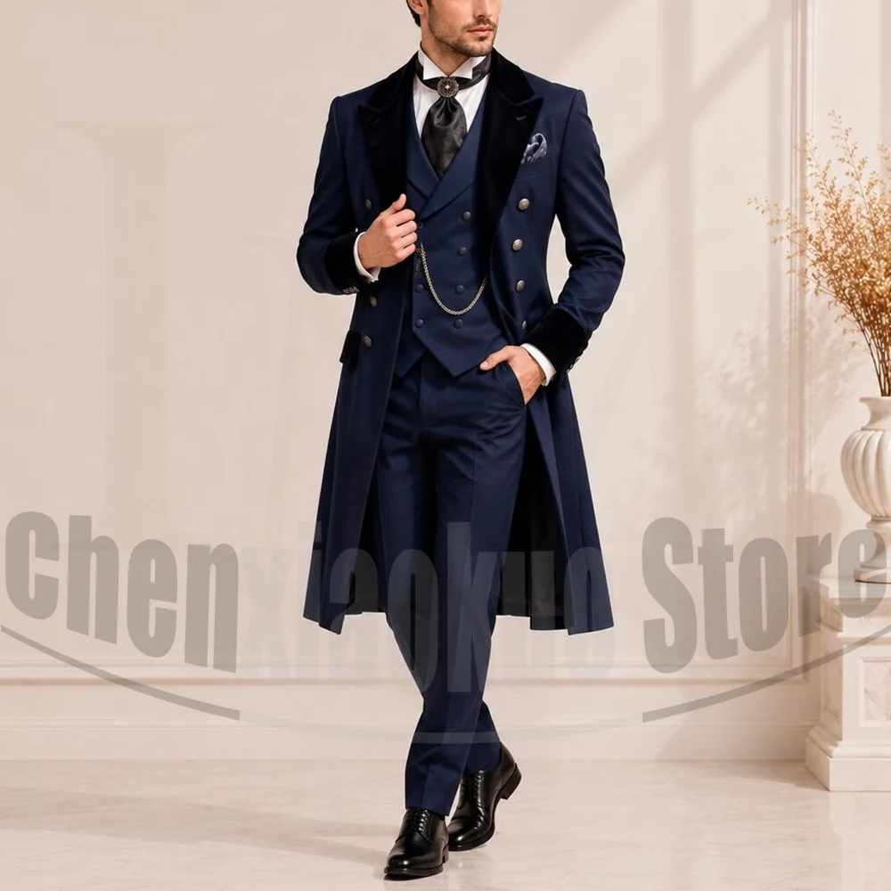 Men'S Vintage Formal Wear - Шикарный мужской костюм из бархата с