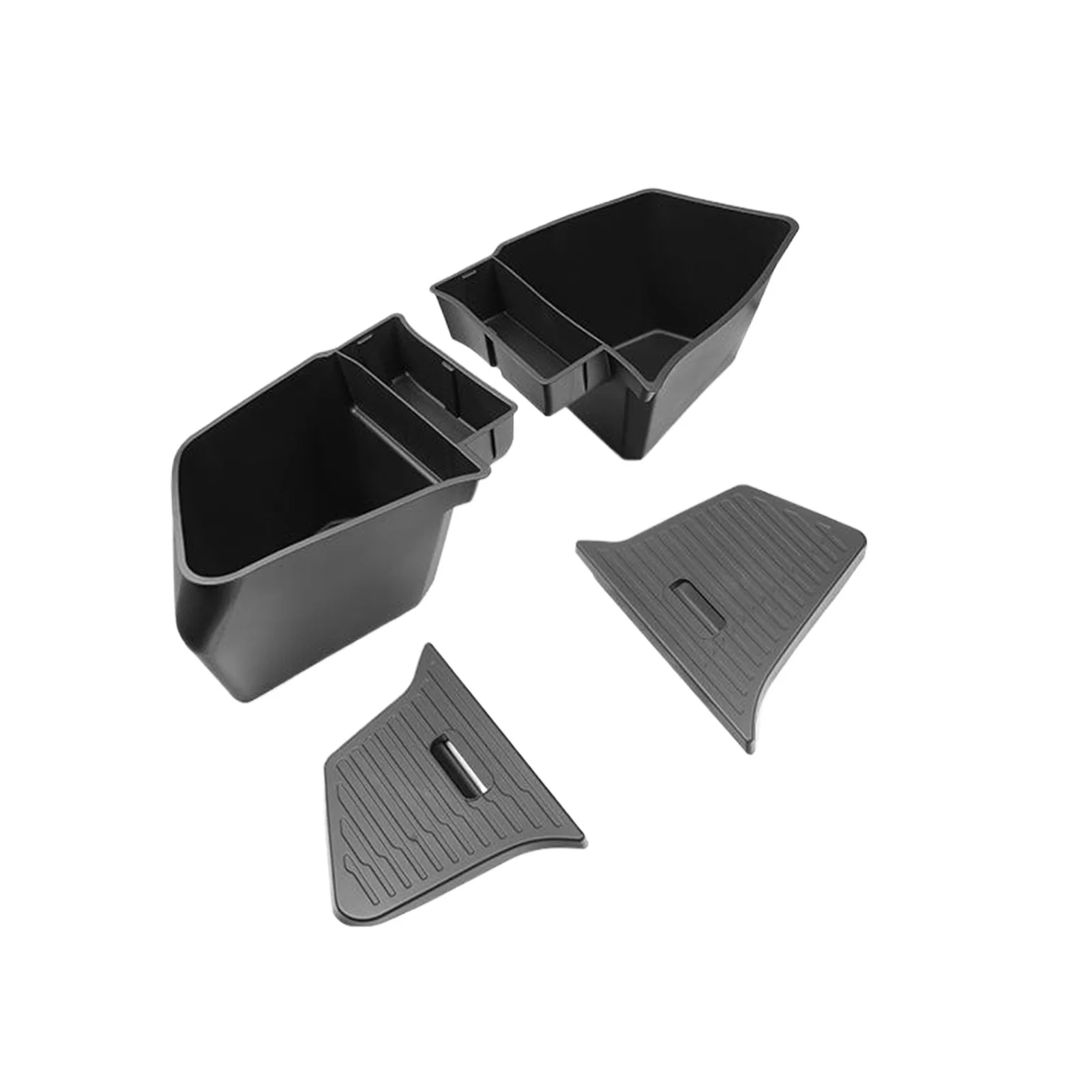 

Car Partition Board Stowing Space Decoration For Tesla Model Y Juniper 2025 TPE Car Trunk Organizer Side Storage Box Anti-dirty