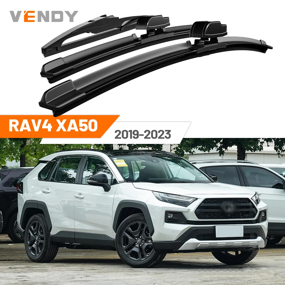 

For Toyota RAV4 XA50 2019-2023 2020 2021 2022 2023 Front & Rear Windshield Wiper Blades Windscreen Wipers Set Accessories
