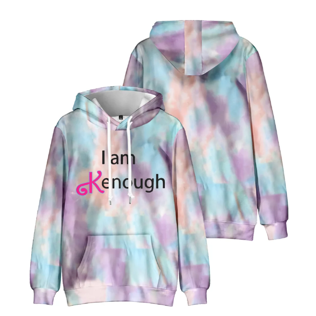 

I Am Kenough Merch Hoodies Streetwear Unisex Hooded Sweatshirt Casual Clothing Fashion Oversized Hip Hop Long Sleeve Hoodie