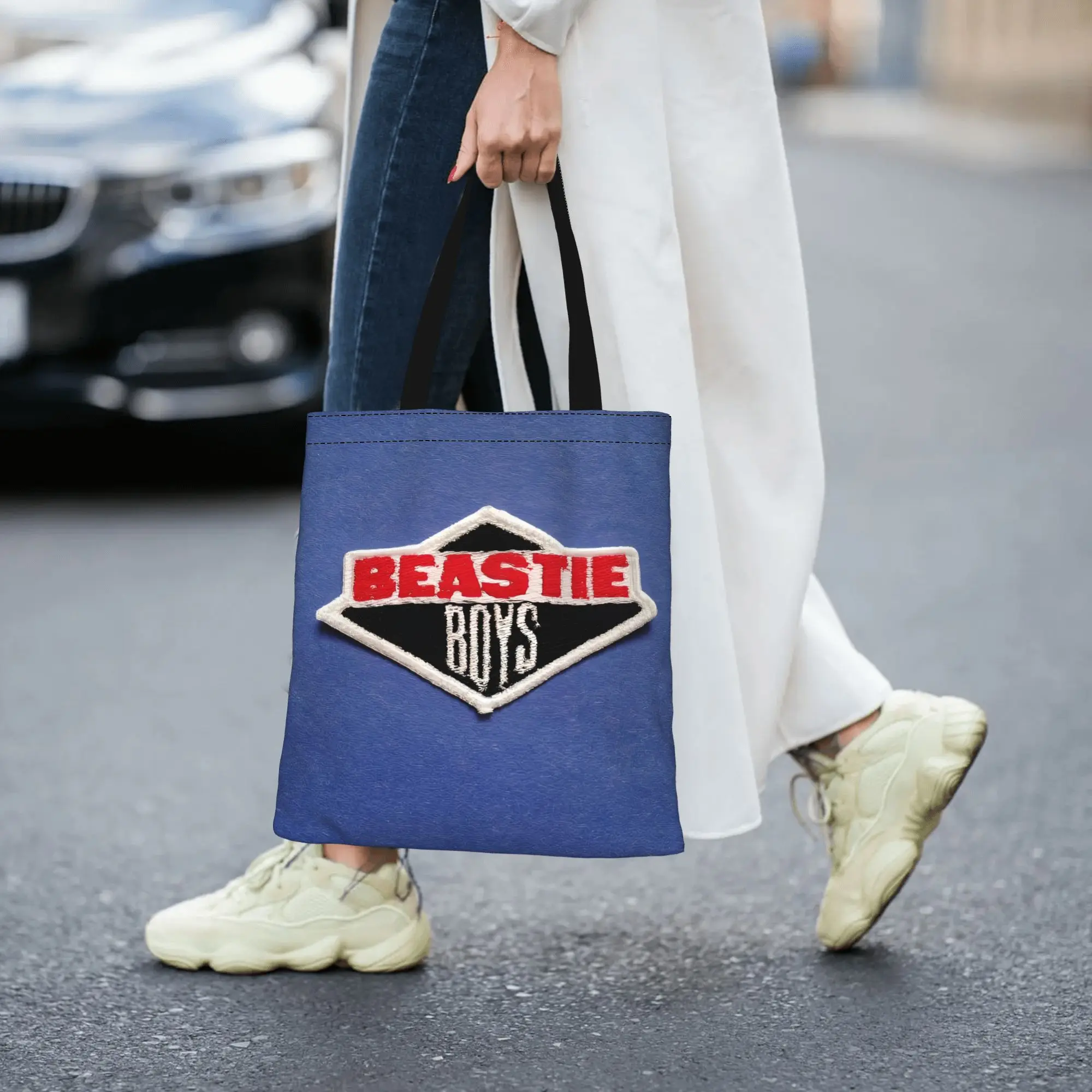 

Beastie Boys 2 Canvas Tote Bag Perfect for Shopping Women's Top-Handle Bags