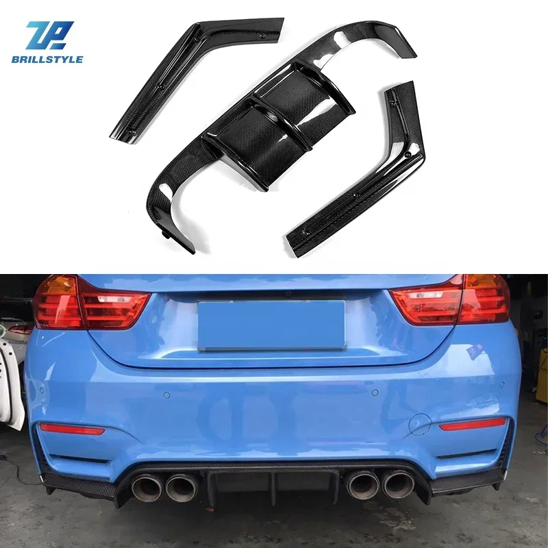 

Discount V Type Auto Rear Bumper Diffuser Spoiler For F80 M3 F82 F83 M4 Car Styling Body Kit