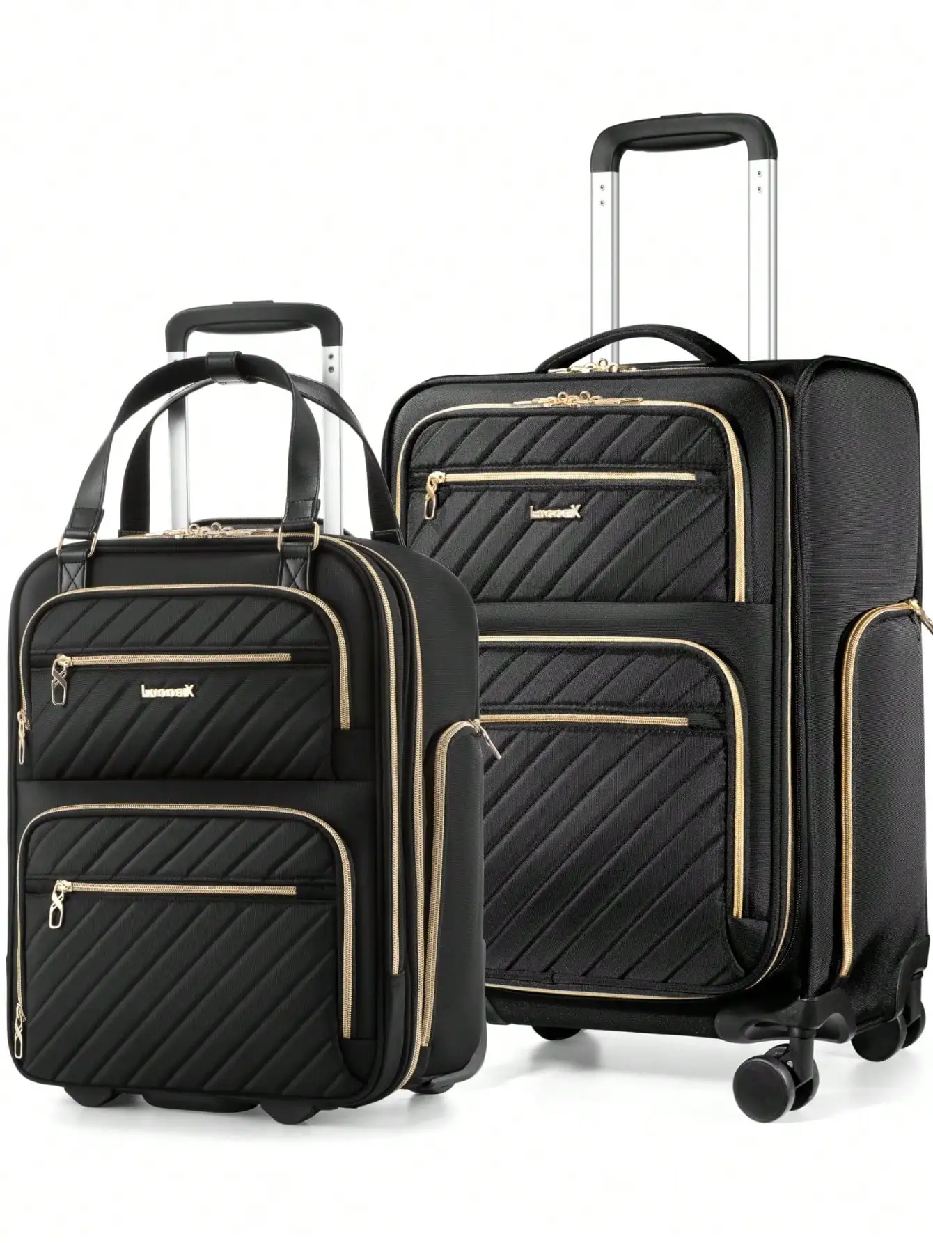1/2-Piece Carry On Luggage Set With Wheels 5 1/2-Piece Carry On Luggage Set With Wheels