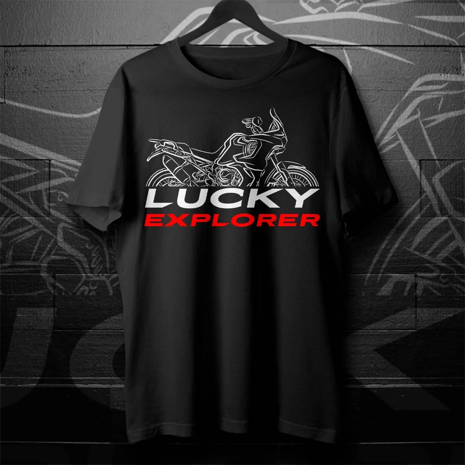 

Classic Italy Lucky Explorer Motorcycle Fans Gift T-Shirt 100% Cotton O-Neck Short Sleeve Casual Mens T-shirt Rider Streetwear