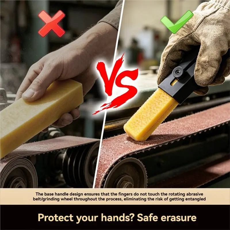 A25F-Abrasive Cleaning Eraser Stick For Sanding Belts& Discs Woodworking For Sanding Belt Cleaner Set Sandpaper Rough Tape