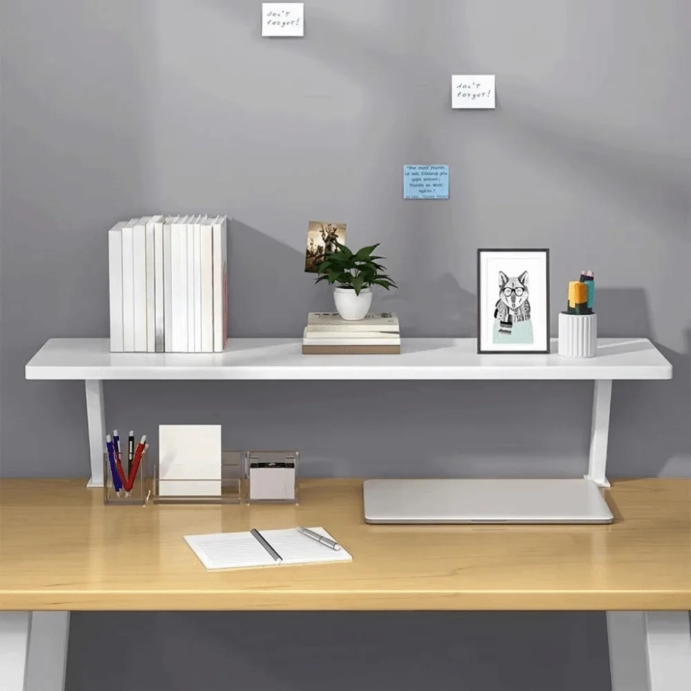 No Drilling Clamp Desk Organizer Easy To Assemble Stable Desk Edge Clamp Shelf Adjustable Space Saving Tabletop Book Organizer