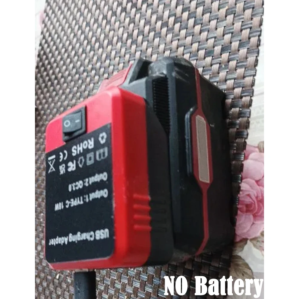 

Power Bank for Parkside X20V/for DeWalt/ Milwaukee Lithium Battery w/W/USB TYPE-C Mobile Tablet Emergency Charging(NO Battery )