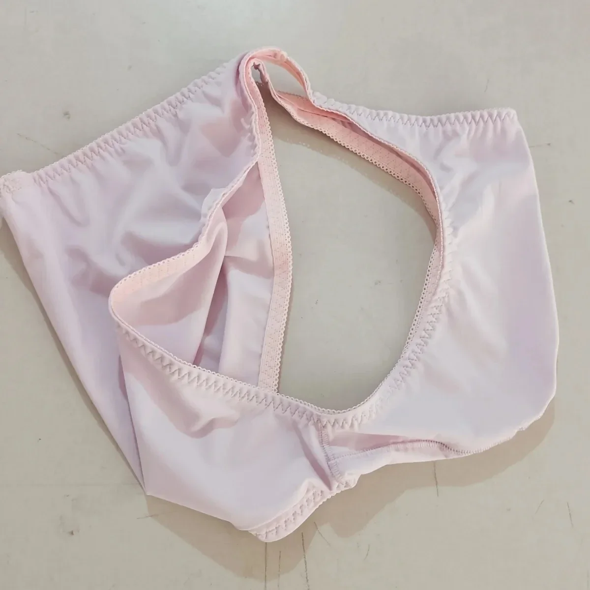 Man's Pink Oversize Briefs BF Gift Party Live Show Costumes(oversize 100kg & 220pound can wear)