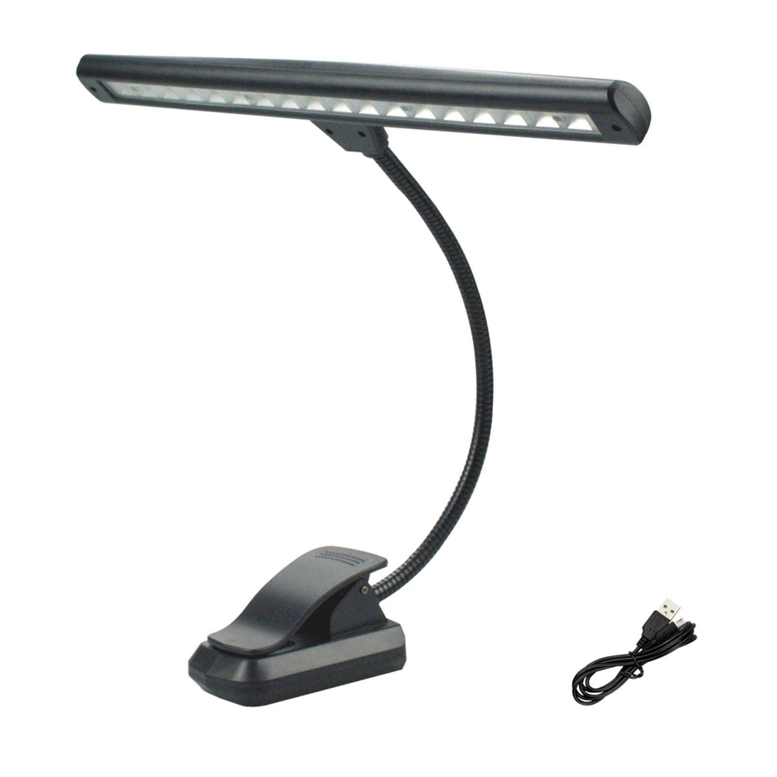 Rechargeable Book Light 19 LED Reading Light with 3 Color Temperature 2 Brightness Easy Clip On Reading Lamp for Desk Bed