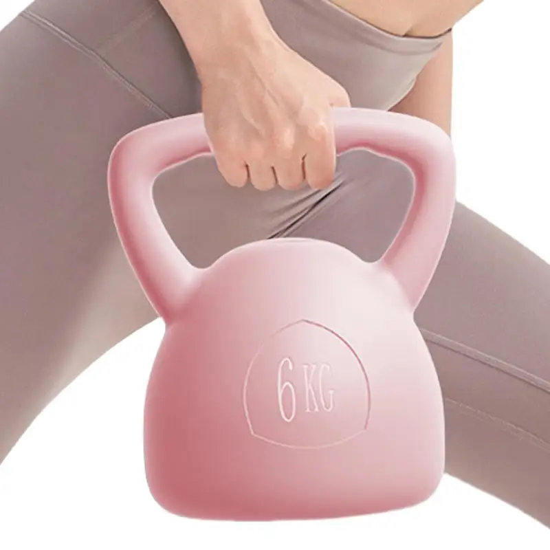 

Soft Kettlebell Fillable Kettlebell Weights For Home Workouts 13 Lbs Safe Wide-Grip Handle Shook Resistance Workout Kettlebells