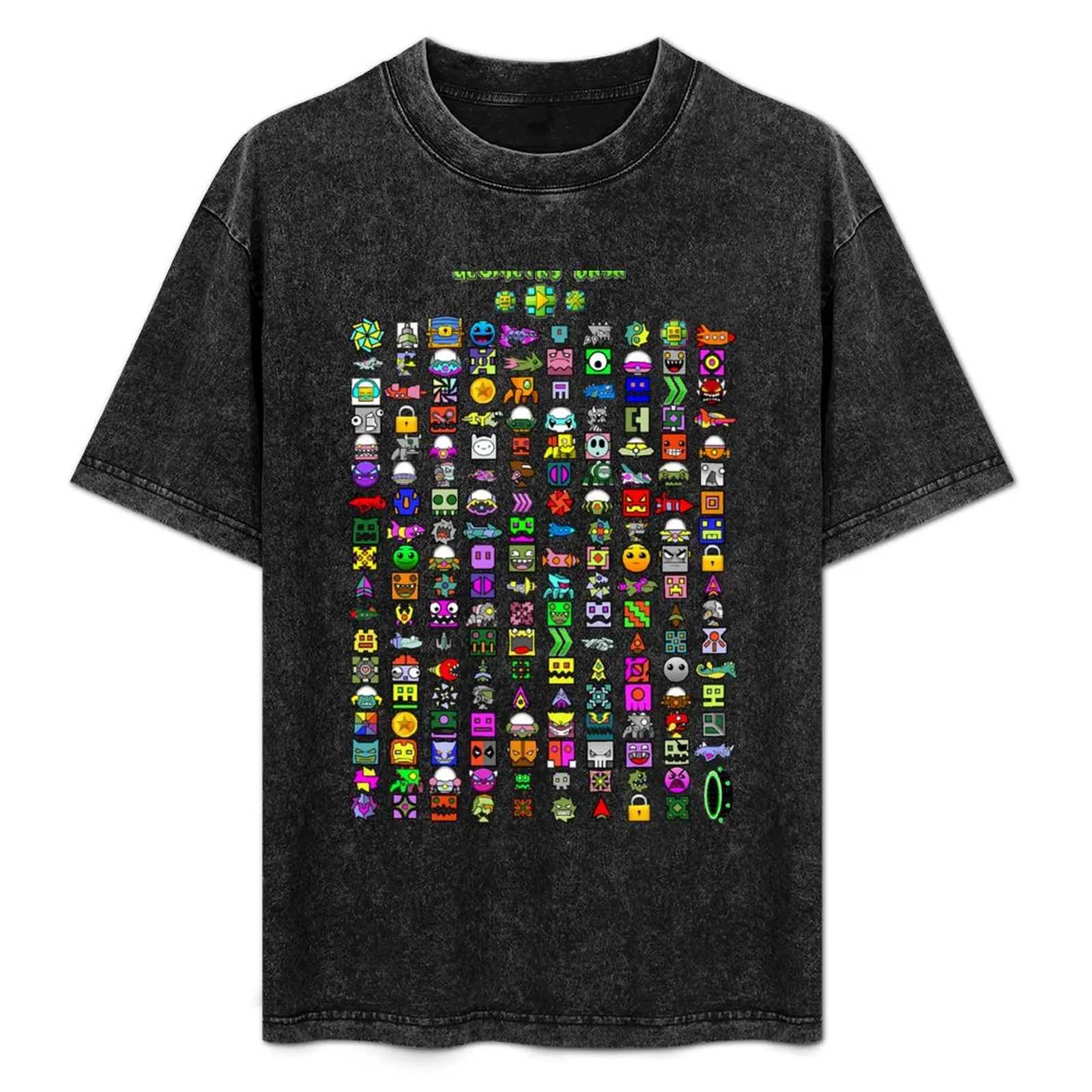 

Geometry Dash T-Shirt oversized t shirt street wear summer clothes Blouse mens cotton t shirts