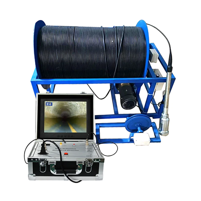 Wide-angle Lens Clear Downhole Views Borehole Video Inspection Camera 300m for Underwater Wells