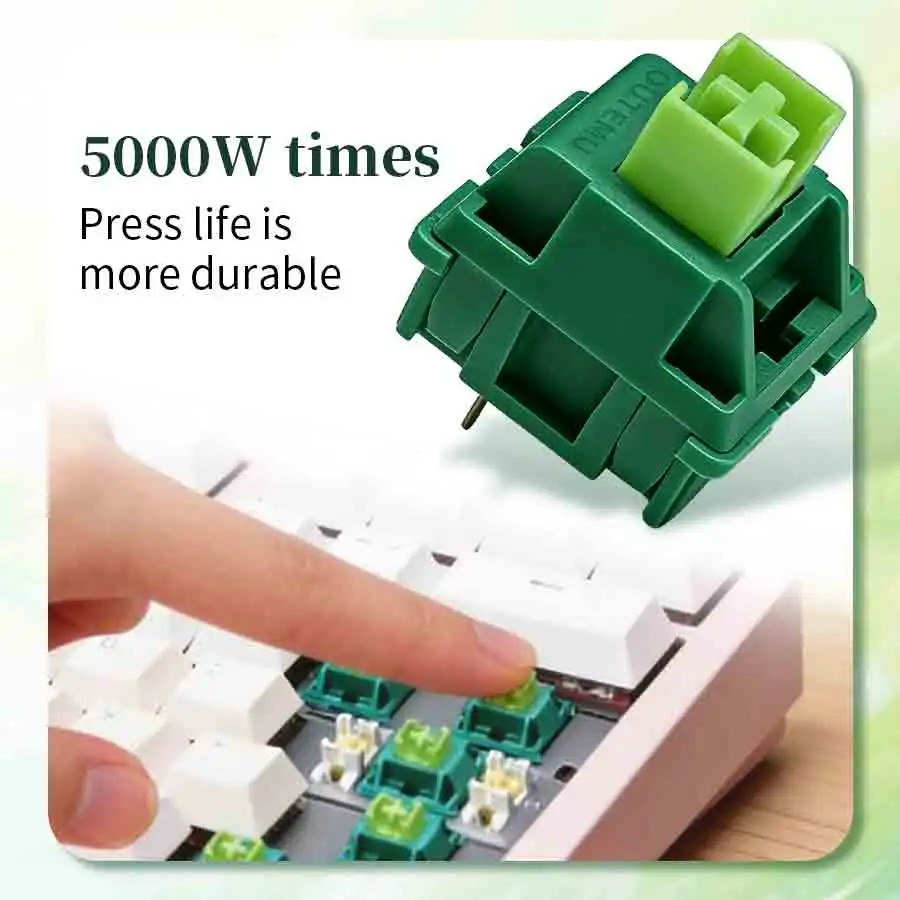 70/30/10pcs Mechanical Keyboard Switches 5Pin Linear Tactile Gaming Hot Swappable Switch Replaceable Keyboard POM Axis DIY Kit