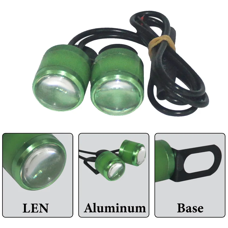 2X Strobe Motorcycle Eagle Eye Light DRL Daytime Running Light for Car Motorbike Falsh Warning Reverse Backup Light Fog Lamp image 2
