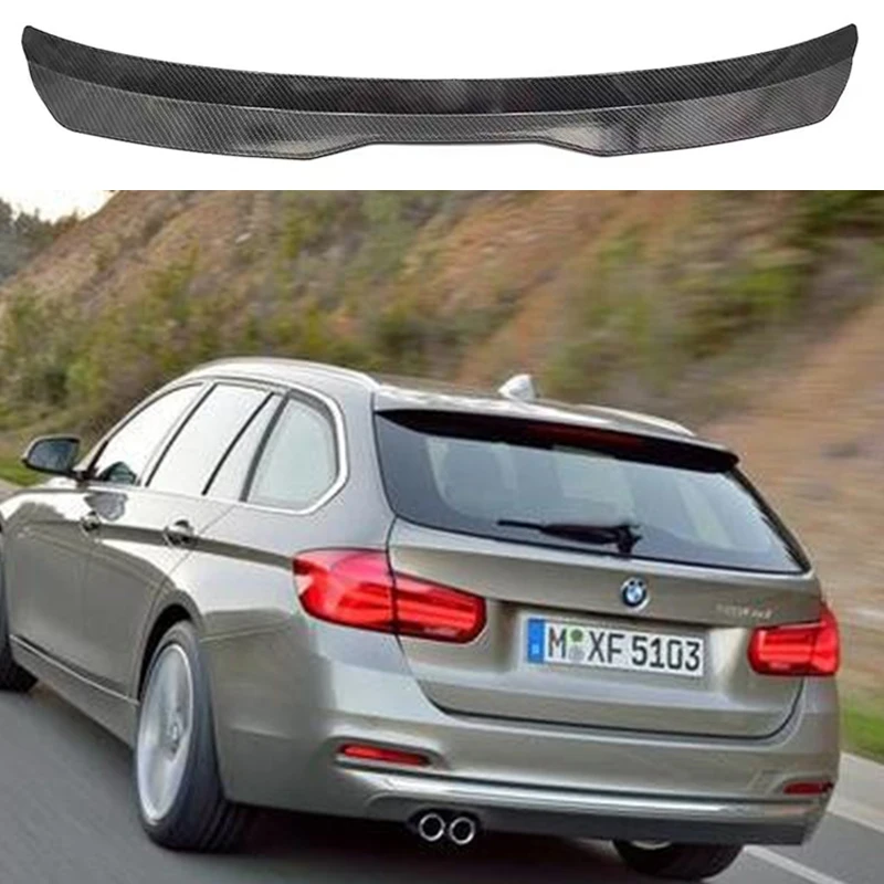 Spoiler For BMW 3 F31 M-PACK Facelift 3 Series Spoiler Extension Touring 2012-2018 ABS Plastic Car Tail Trunk Wing Rear Roof