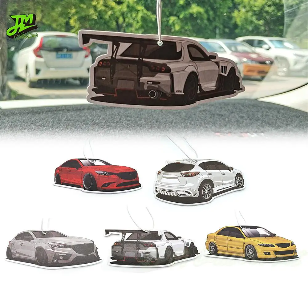 عالية الجودة سيارة مرآة الرؤية الخلفية الهواء المعطر معلقة العطور قلادة لمازدا 6 CX5 RX7 Axela ATENZA الداخلية اكسسوارات #1