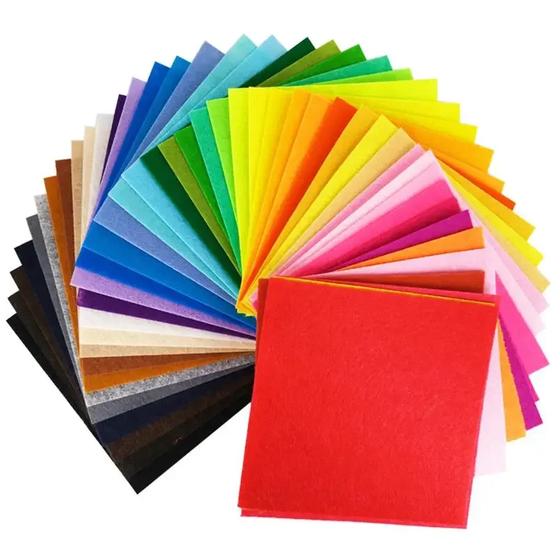 10/40 Stücke Vlies Handarbeiten Filz Stoff 10 cm Patchwork Tuch Bündel für Kinder Scrapbooking Puppe Nähen Handwerk DIY Quilten blatt