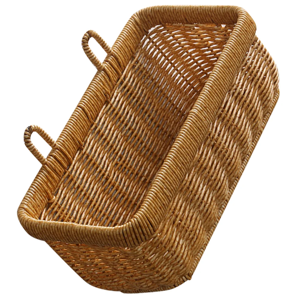 

Rustic Organizer Wall Decor Imitation Rattan Weaving Hanging Basket