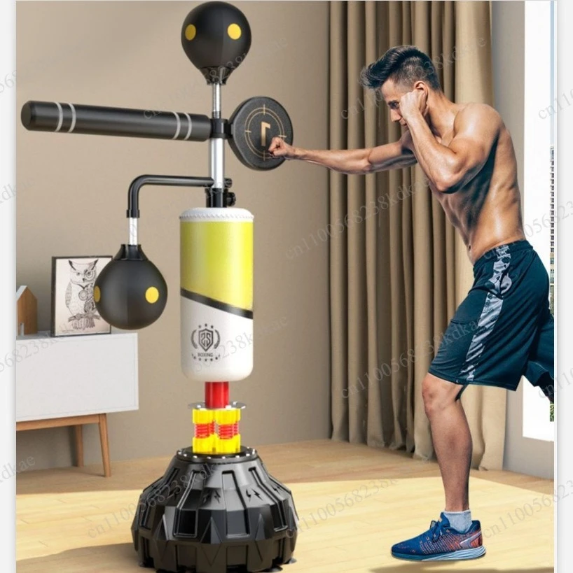 Boxing reaction rotating target Boxing dodge training equipment Fitness reaction target Vertical sandbag touch height trainer