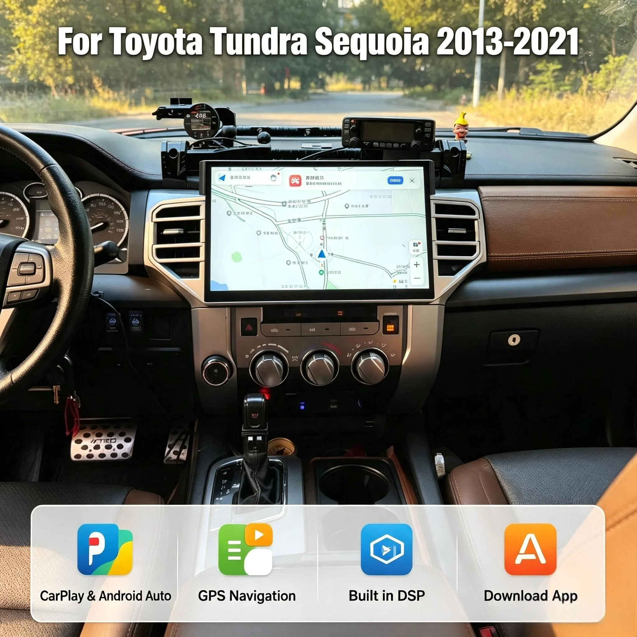 Yes 14.6Inch HeadUnit Car For Toyota Tundra 2013~2021 Android Multimedia Automotive Carplay Auto GPS Navigation Car Radio Stereo