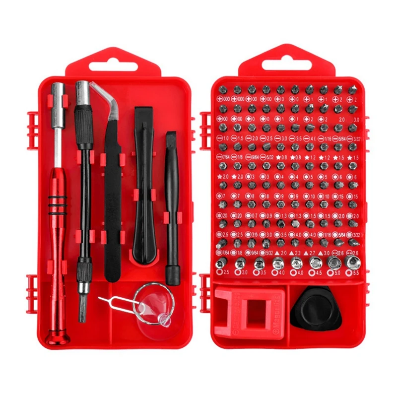 108Pcs 4Mm Precision Word Plum Triangle Screwdriver Screwdriver Mobile Phone Maintenance Tool Box Set Easy To Use