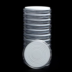 10PCS Coin Case Storage Box 46mm Capsule with Adjustable 20/25/30/35/40/46mm White Gasket for Collectors Coin Collection Holder
